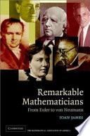 Remarkable Mathematicians