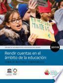 Rendir cuentas en el ámbito de la educación: cumplir nuestros compromisos