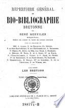 Repertoire general de bio-bibliographie Bretonne