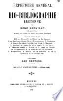 Répertoire général de bio-bibliographie bretonne