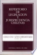 Repertorio de legislación y jurisprudencia Chilenas. Codigo civil Tomo IX
