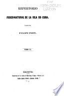Repertorio fisico-natural de la isla de Cuba