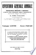 Repertorio generale annuale di giurisprudenza