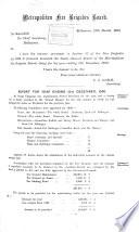 Report - Metropolitan Fire Brigades Board, Melbourne