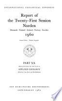 Report of the Twenty-first Session, Norden