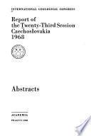 Report of the Twenty-third Session, Czechoslovakia, 1968