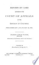Reports of Cases Adjudged in the Court of Appeals of the District of Columbia