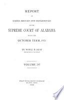 Reports of Cases Argued and Determined in the Supreme Court of Alabama