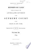 Reports of Cases Heard and Determined in the Appellate Division of the Supreme Court of the State of New York