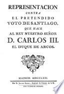Representacion contra el pretendido voto de Santiago