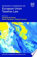 Research Handbook on European Union Taxation Law