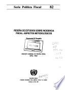 Reseña de estudios sobre incidencia fiscal