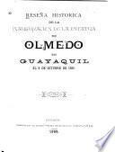 Reseña historica de la inauguracion de la estatua de Olmedo en Guayaquil el 9 de octubre de 1892