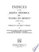Reseña histórica del teatro en México
