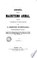 Reseña sobre el magnetismo animal ...