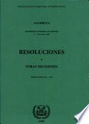 Resoluciones y otras decisiones