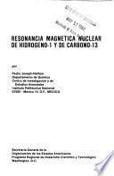 Resonancia magnetica nuclear de hidrogeno-1 y de carbono-13