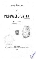 Respuestas al programa de literatura, 22. año