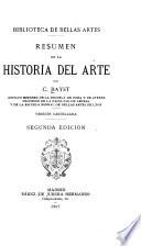 Resumen de la historia del arte