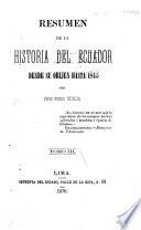 Resumen de la historia del Ecuador desde su orijen hasta 1845
