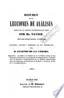 Resumen de las lecciones de análisis, 1
