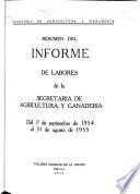 Resumen del informe de labores de la Secretaría de Agricultura y Granadería