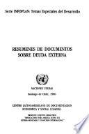 Resúmenes de documentos sobre deuda externa