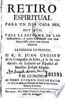 Retiro espiritual para un dia cada mes