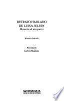 Retrato hablado de Luisa Julián