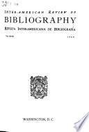 Review of Inter-American Bibliography