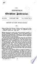 Review of View of the Character ... of the Edinburgh Bible Society. In seven letters by Anglicanus. [Extracted from the Edinburgh Christian Instructor.]