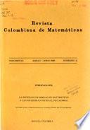 Revista colombiana de matemáticas