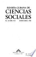 Revista Cubana de ciencias sociales