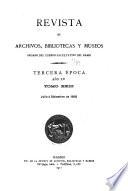 Revista de archivos, bibliotecas y museos
