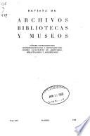 Revista de archivos, bibliotecas y museos