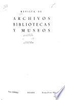 Revista de archivos, bibliotecas y museos