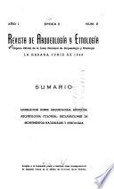 Revista de arqueología y etnología
