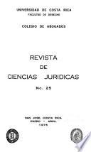 Revista de ciencias jurídicas