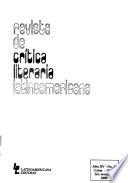 Revista de crítica literaria latinoamericana