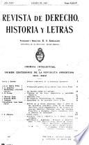 Revista de derecho, historia y letras
