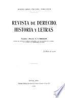 Revista de derecho, historia y letras ...