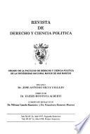 Revista de derecho y ciencias políticas