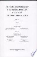 Revista de Derecho y Jurisprudencia y gaceta de los tribunales