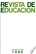 Revista De Educación 1986