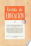 Revista de educación nº 115