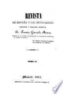 Revista de Espana y del estrangero. Director y redactor principal Firmin Gonzalo Moron