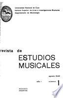 Revista de estudios musicales
