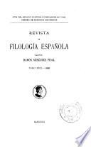 Revista de filología española
