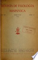 Revista de filología hispánica