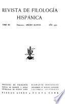 Revista de filología hispánica